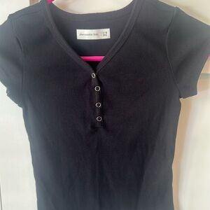 Abercrombie kids black tee